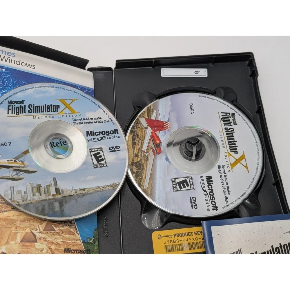 Microsoft Flight Simulator X: Deluxe Edition (PC, 2006) Complete w/ Product Key